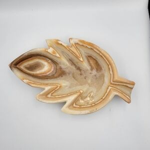 VTG Marble Leaf Trinket Dish